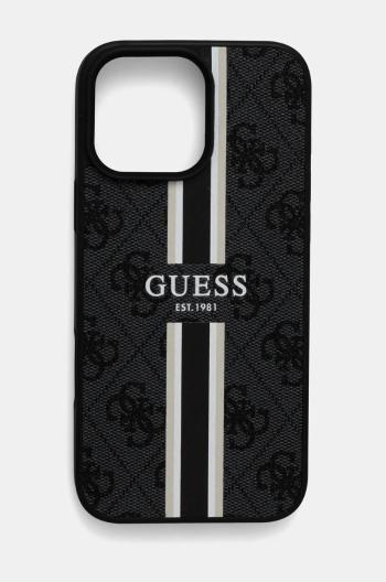 Puzdro na mobil Guess iPhone 16 Pro Max 6.9 čierna farba, GUHMP16XP4RPSK