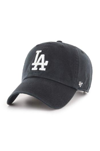 Šiltovka 47 brand MLB Los Angeles Dodgers čierna farba, s nášivkou, B-RGW12GWS-BKJ