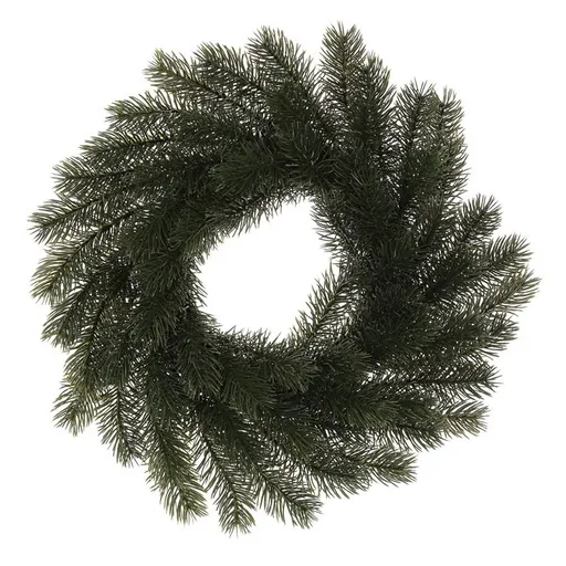 Umelý smrekový veniec, pr. 30 cm, tm. zelená