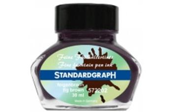 Standardgraph 572202 tmavo hnedý Fig Brown fľaštičkový atrament 30 ml