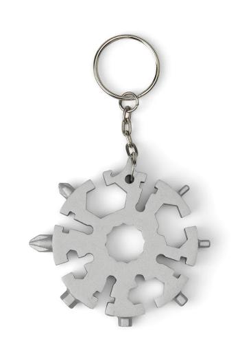 Multifunkčná kľúčenka Gentlemen's Hardware Snowflake Tool šedá farba