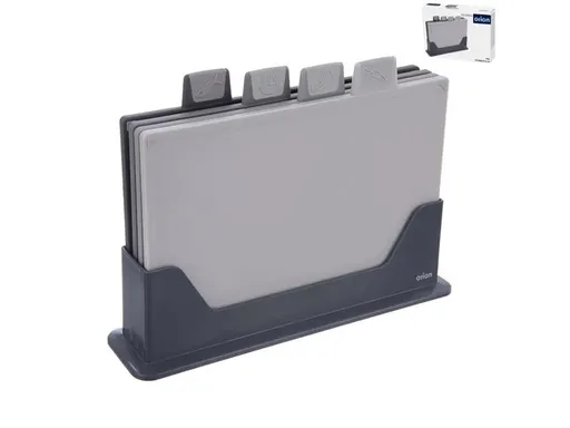 Doštička krájacia ORION 4ks so stojanom