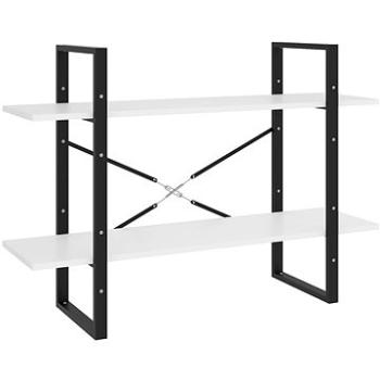 Shumee s 2 policami biela 100 × 30 × 70 cm drevotrieska, 806467