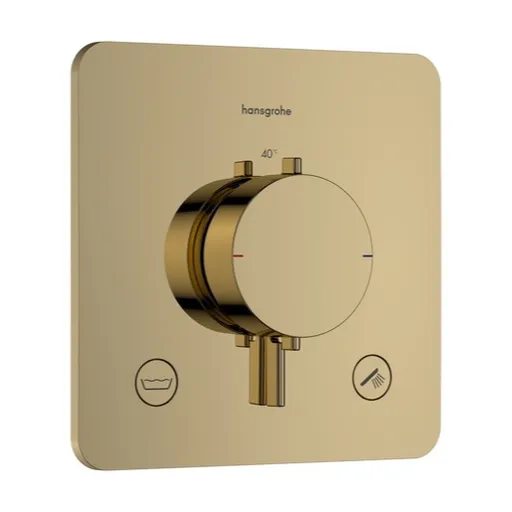 Hansgrohe Ecostat Comfort Q sprchová a vaňová batéria bez podomietkového telesa leštený vzhľad zlata 33717990