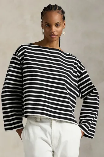 Bavlnené tričko s dlhým rukávom Polo Ralph Lauren