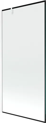 MEXEN/S - Next vaňová zástena FIX 90 x 150, čierna dekor, biela 895-090-000-00-70-20