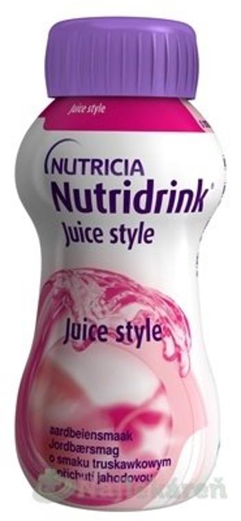 Nutridrink Juice Style, s jahodovou príchuťou (inov.2021), 4x200ml