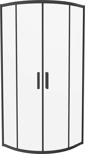 MEXEN - Rio štvrťkruhový sprchovací kút 70x70, transparent, čierna 863-070-070-70-00