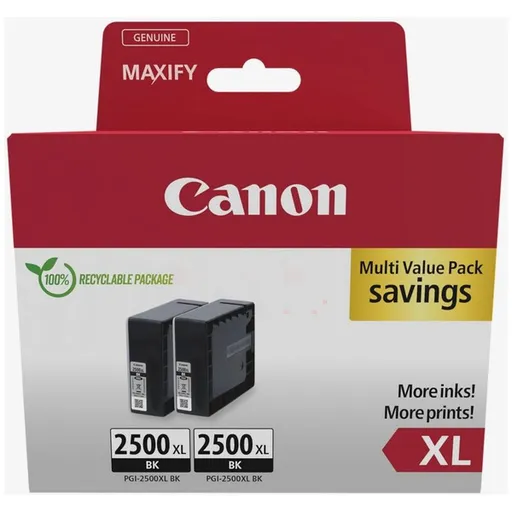 CANON PGI-2500-XL BK - originálna cartridge, čierna