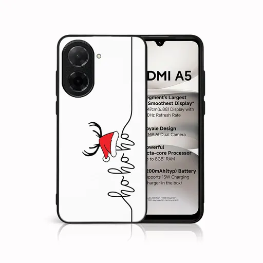 MY ART Kryt s vianočným dizajnom Xiaomi Redmi A5 HOHOHO (073)