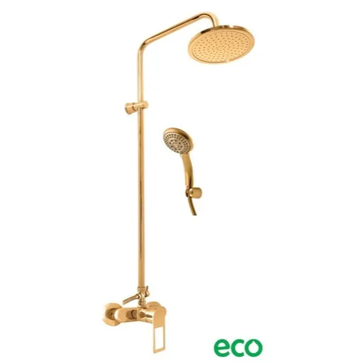 RAV SLEZÁK Nil sprchový systém kartáčovaná zlatá nl282.5/7zk NL282.57ZK