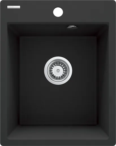 DEANTE DEANTE - Corio metalická grafitová granitová drez, s jednou misou ZRC_G103