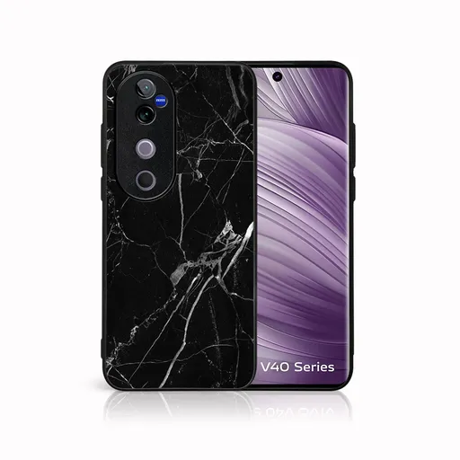 MY ART Ochranný kryt pre Vivo V40 5G BLACK MARBLE (142)