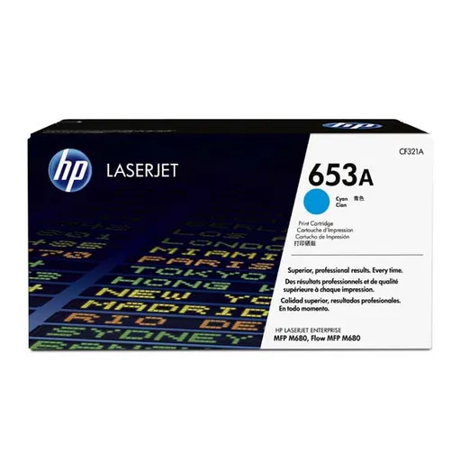 HP CF321A - originálny toner HP 653A, azúrový, 16500 strán
