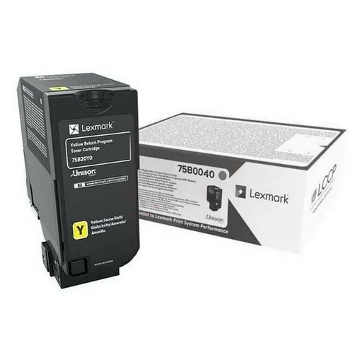 LEXMARK 75B0040 - originálny toner, žltý, 10000 strán