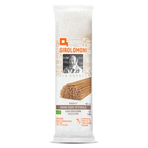 GIROLOMONI Cestoviny špagety celozrnné semolínové BIO 500 g
