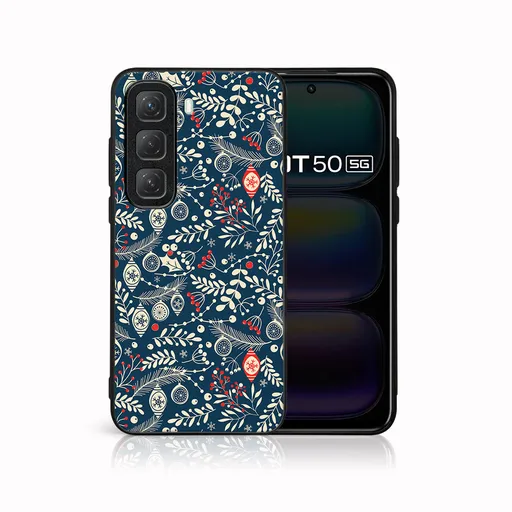 MY ART Kryt s vianočným dizajnom Infinix Hot 50 MISTLETOE (070)