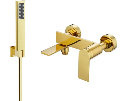 MEXEN/S - Zero SET vaňová batéria s príslušenstvom R02, zlatá 7113R02-50