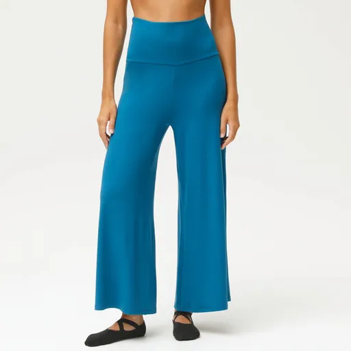 Široké 7/8 nohavice s pružným pásom