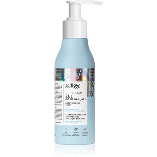 so!flow Cleansing Make-Up Removal Gel čistiaci a odličovací gél pre všetky typy pleti 150 ml