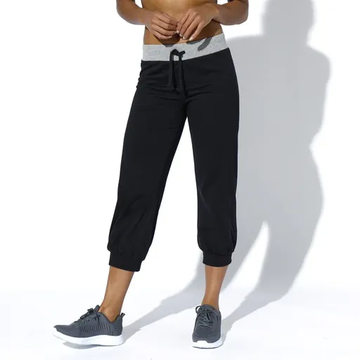 3/4 nohavice z úpletu zakončené pružnými lemami