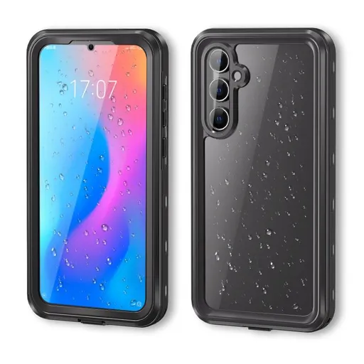 SOLID IP68 Obojstranný kryt pre Samsung Galaxy A55 5G čierny