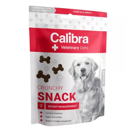 CALIBRA Veterinary Diets Snack Weight Management maškrty pre psov 120 g