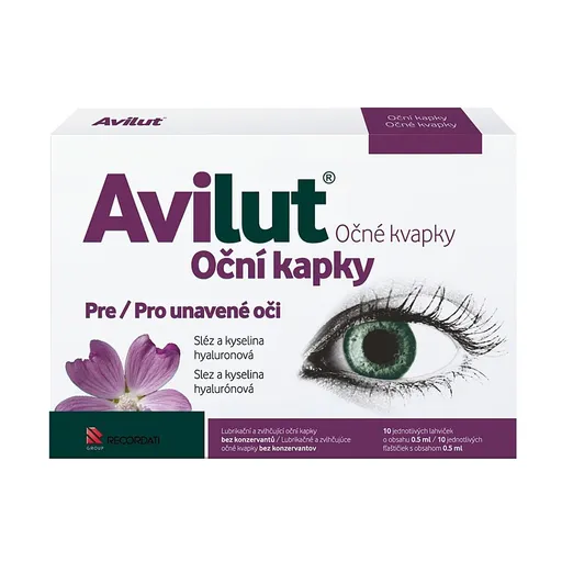 AVILUT Očné kvapky 10x0.5ml