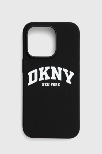 Puzdro na mobil Dkny iPhone 14 Pro 6.1" čierna farba, DKHMP14LSNYACH,