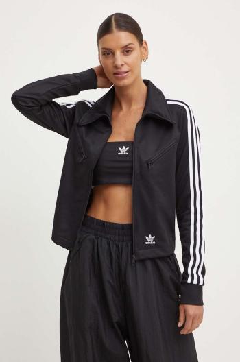 Mikina adidas Originals Montreal Track Top dámska, čierna farba, s nášivkou, IU2524