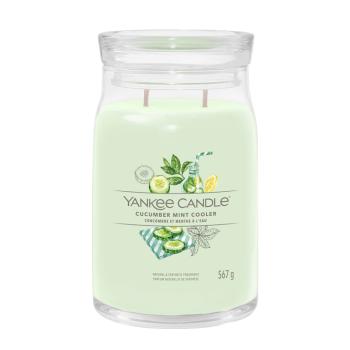 Yankee Candle Aromatická sviečka Signature sklo veľké Cucumber Mint Cooler 567 g