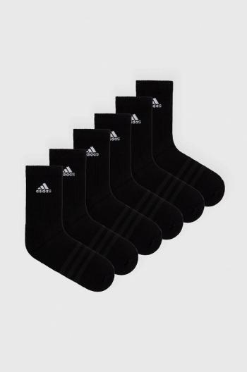 Ponožky adidas 6-pak C SPW CRW 6P čierna farba, IC1316