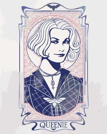Zuty Maľovanie podľa čísel Secesná Queenie (Fantastické zvery)