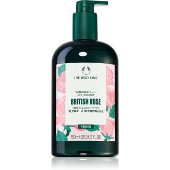 The Body Shop British Rose Shower Gel hydratačný sprchový gél vegan 750 ml