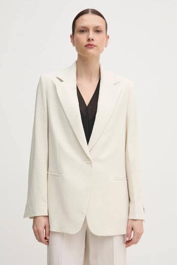 Sako Calvin Klein béžová farba, jednoradové, jednofarebné, K20K208240