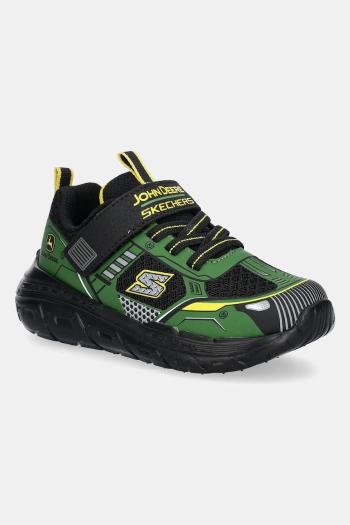 Detské tenisky Skechers SKECH TRACKS zelená farba, 407062N