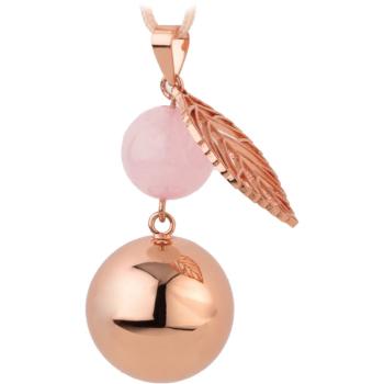 Bola FANTASY Rose Gold Pearl Leaf tehotenská rolnička 1 ks