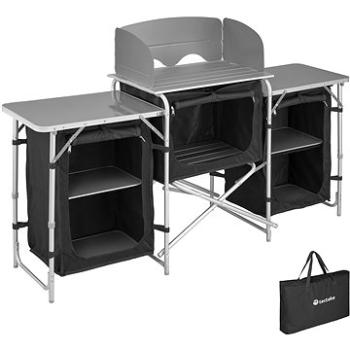 Kempinková kuchyň 172 × 52 × 104 cm černá (403344)