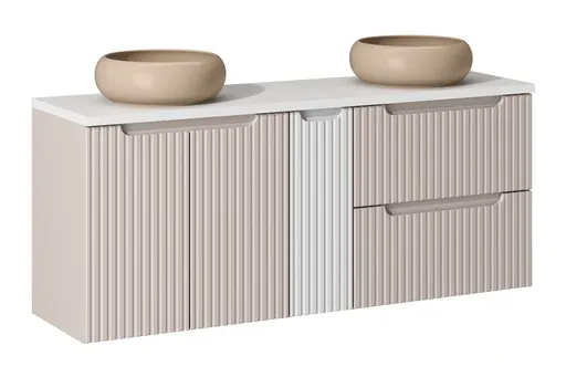 ArtCom Kúpeľňová skrinka s umývadlom a doskou NOVA Cashmere DU140/1 | 140 cm