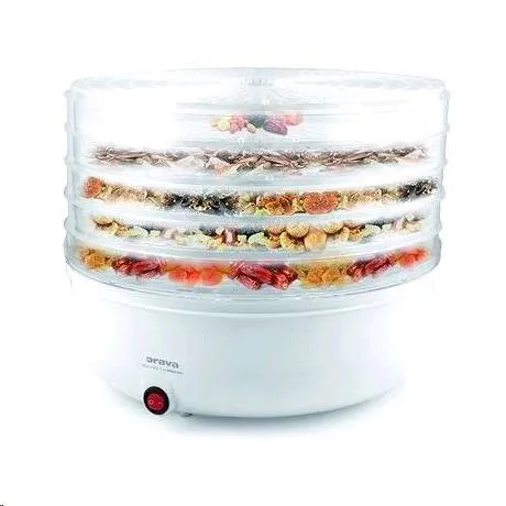 Orava SU-103 A sušička ovocia a zeleniny, 90 W, 5 roštov, regulácia teploty, 55 dB, biela