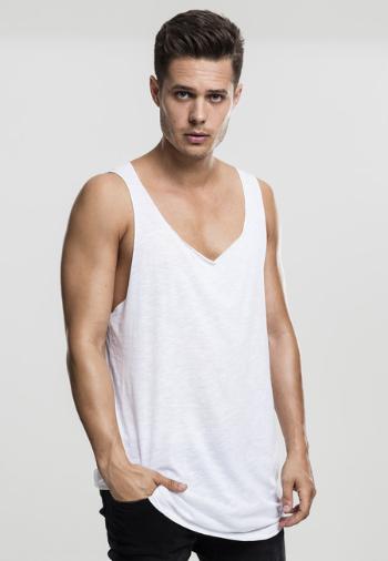 Urban Classics Long Shaped Open Edge Loose Tank white - XXL