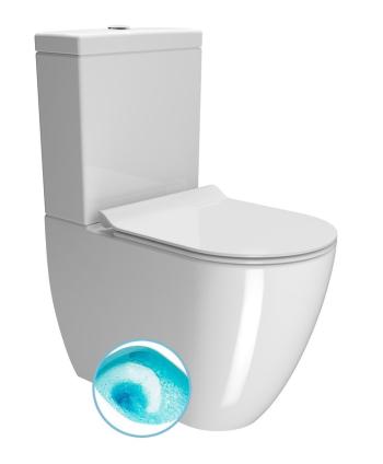 GSI - PURA WC kombi, Swirlflush, spodný/zadný odpad, biela ExtraGlaze 880611P