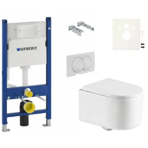 Závesný wc set do ľahkých stien / predstenová SAT SIKOGESTOR72D01