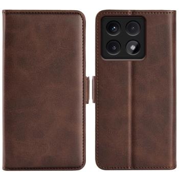 SIDE Peňaženkové puzdro pre Xiaomi 14T tmavohnedé