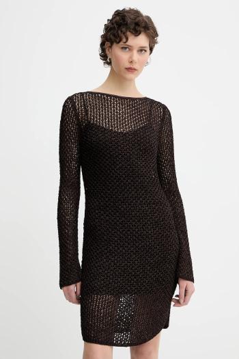 Šaty Rag & Bone hnedá farba, mini, priliehavé, WAS25P017LB17