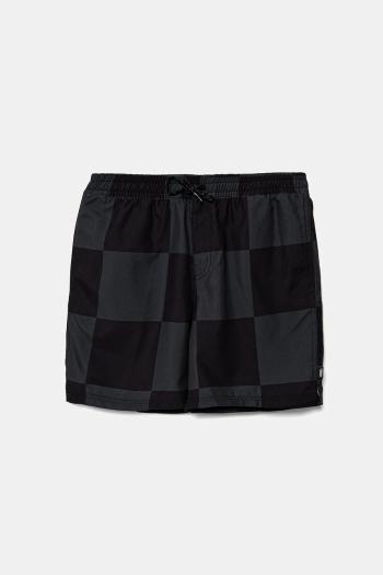 Detské plavkové šortky Vans Primary Checkerboard čierna farba, nastaviteľný pás VN000MJYKOU1