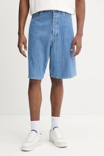 Rifľové krátke nohavice Drôle de Monsieur Le Short Baggy Rayures pánske, G-BS147-CO179-LBE