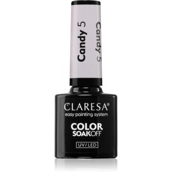 Claresa SoakOff UV/LED Color Candy gélový lak na nechty odtieň 5 5 g