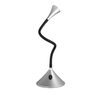 LED stolová lampa Reality Viper strieborná R52391187