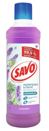 SAVO - Čistič na podlahy bez chlóru levanduľa, 1 L